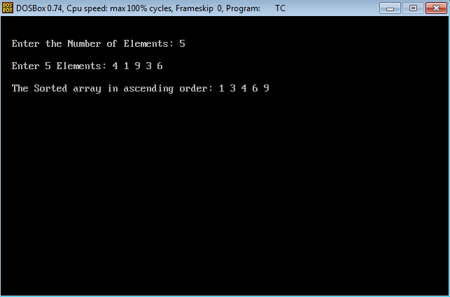 selection sort