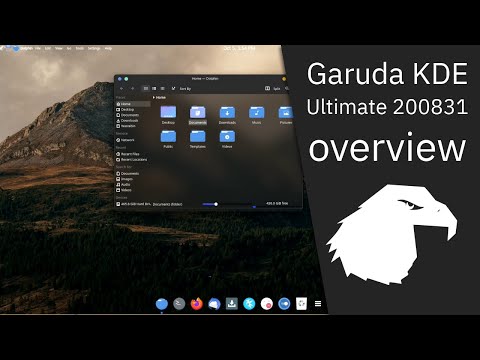 Garuda Linux KDE Ultimate 200831 overview | performance & beauty.