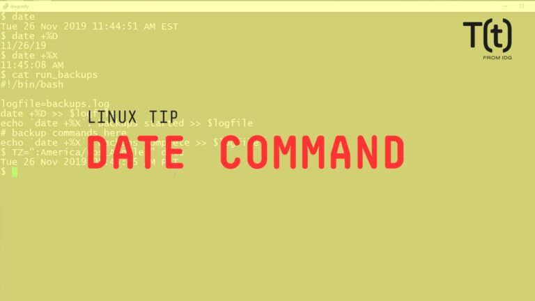 How to use the date command: 2-Minute Linux Tips