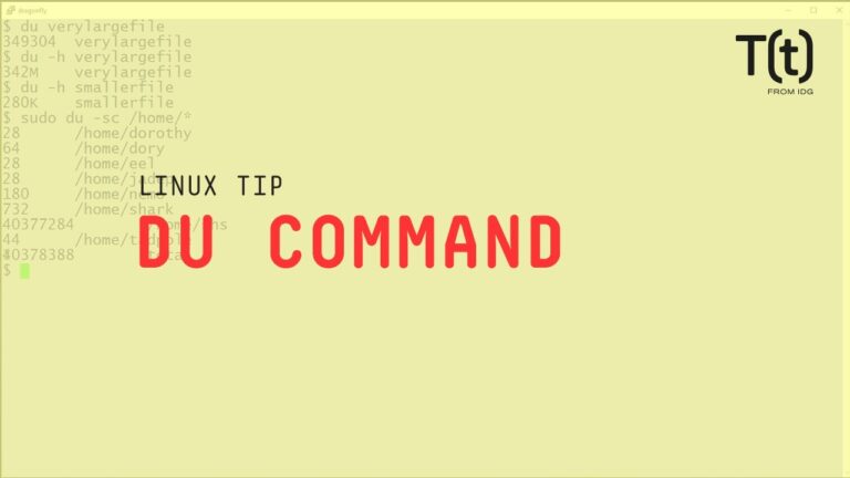 How to use the du command: 2-Minute Linux Tips