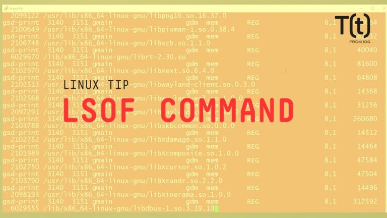How to use the lsof command: 2-Minute Linux Tips