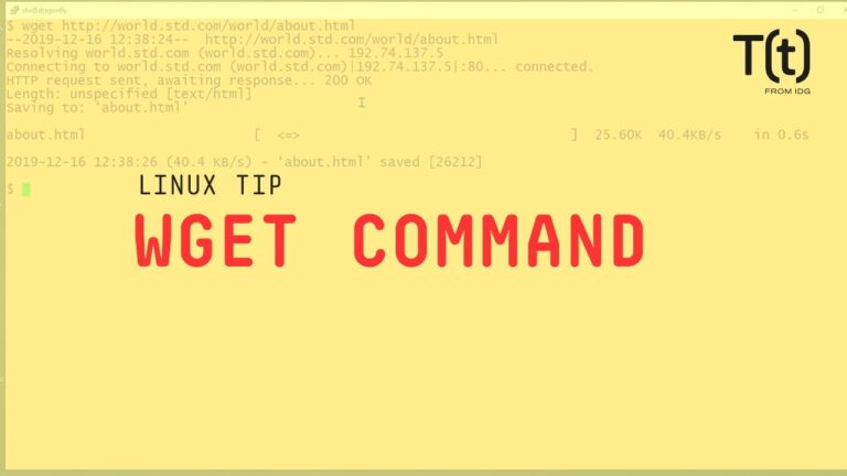 How to use the wget command: 2-Minute Linux Tips