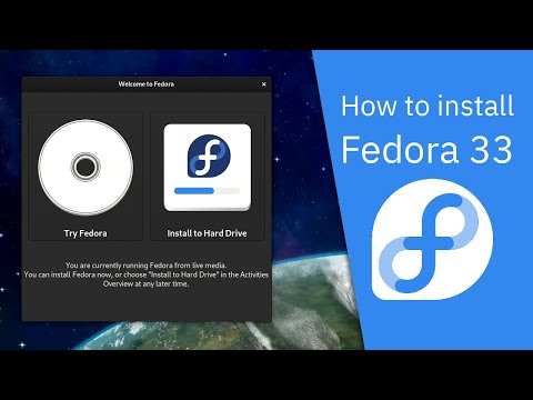 How to install Fedora 33