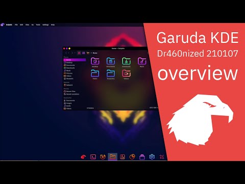 Garuda KDE Dr460nized 210107 overview | performance & beauty.