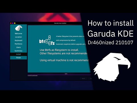 How to install Garuda KDE Dr460nized 210107
