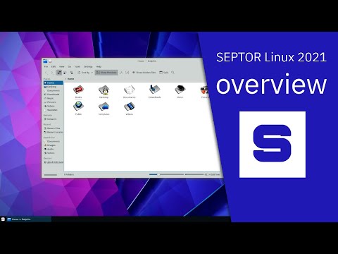SEPTOR Linux 2021 overview | Debian • KDE Plasma •Tor technologies