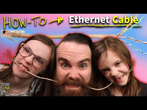 forcing my kids to make Ethernet cables // FREE CCNA // EP 11