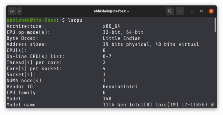 Show CPU Details Beautifully in Linux Terminal With CPUFetch