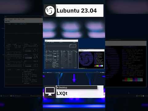 Lubuntu 23.04 Quick Overview #shorts