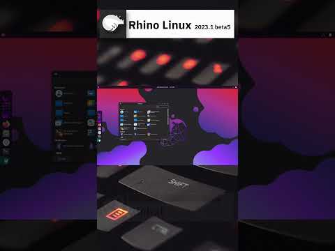 Rhino Linux 2023.1 beta5 Quick Overview #shorts