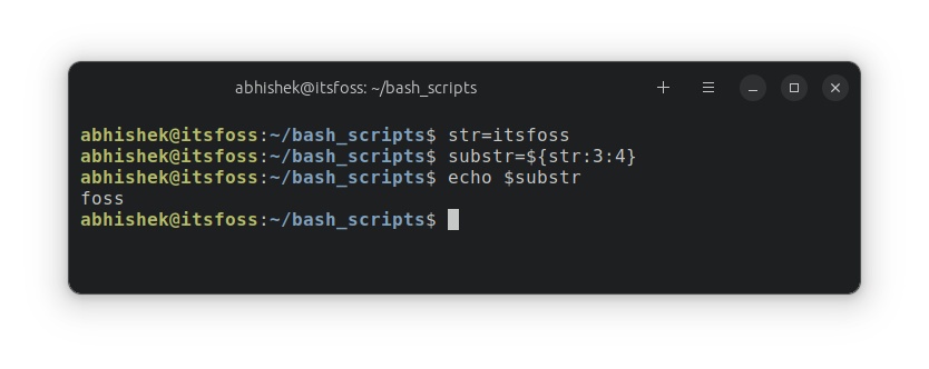 Extracting substring in bash