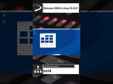 Devuan GNU+Linux 5.0.0 “Daedalus” Quick Overview #shorts