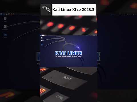Kali Linux Xfce 2023.3 Quick Overview #shorts