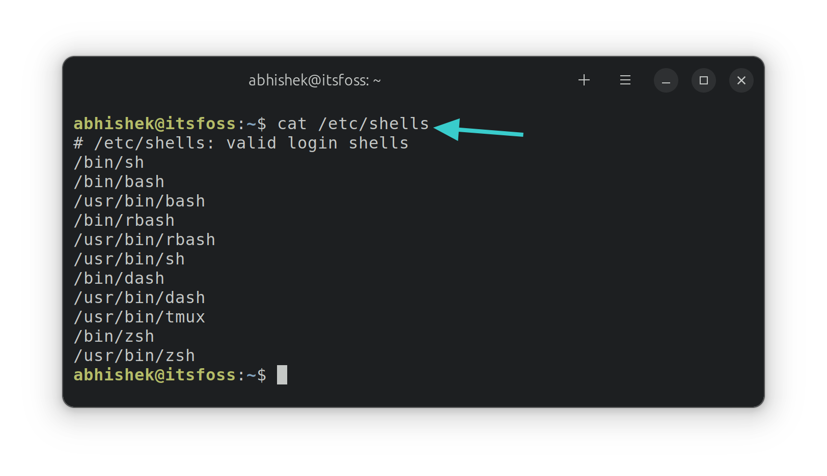 Available shells in Linux