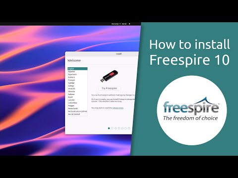 How to install Freespire 10