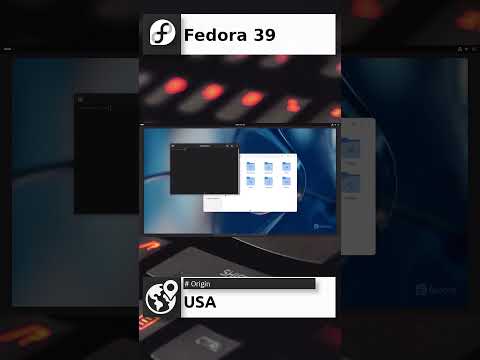 Fedora 39 Quick Overview #shorts