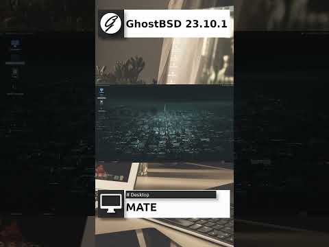 GhostBSD 23.10.1 Quick Overview #shorts