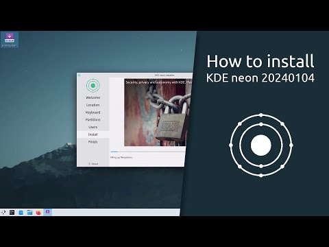 How to install KDE neon 20240104