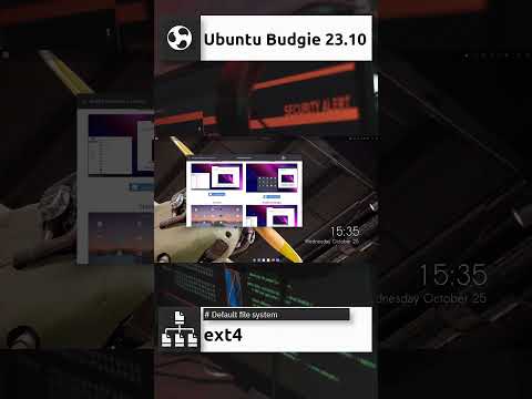 Ubuntu Budgie 23.10 Quick Overview #shorts