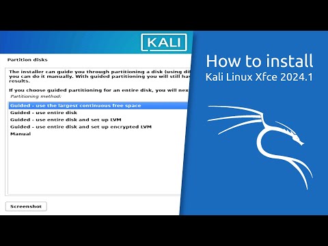 How to install Kali Linux Xfce 2024.1