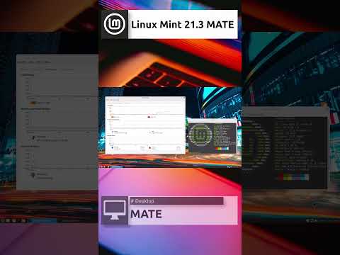 Linux Mint 21.3 “Virginia” Mate Quick Overview #shorts