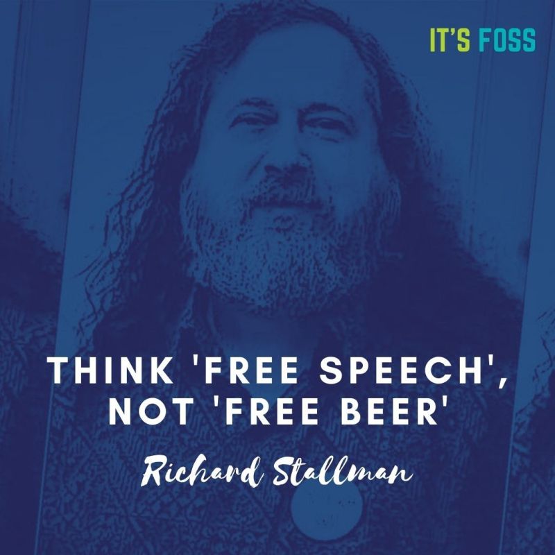 Think Free Speech Not Free Beer