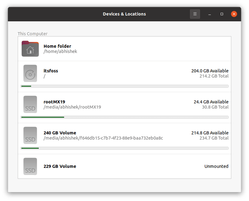 Free Disk Space Ubuntu Desktop
