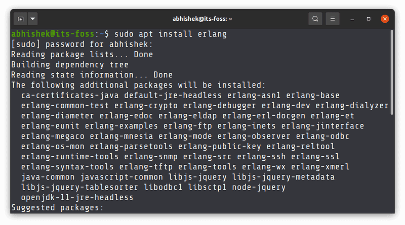 Install Erlang Ubuntu