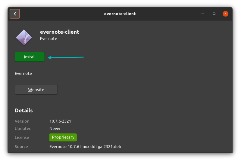 install evernote linux