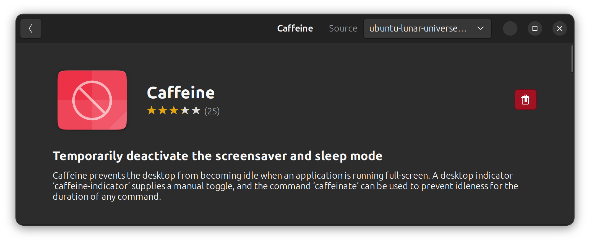Install Caffiene on Ubuntu