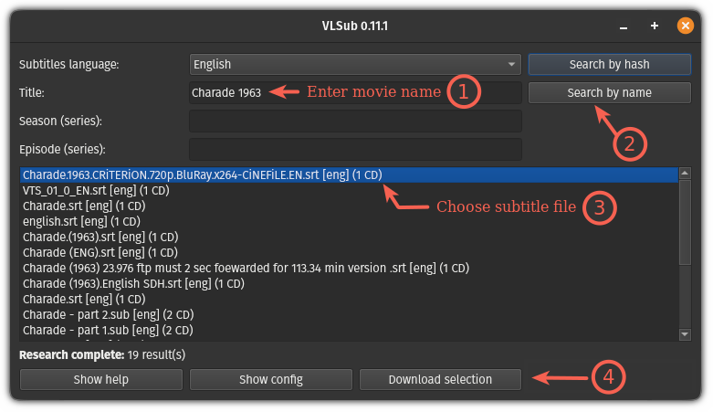 How to download subtitles in VLC using VLsub extension